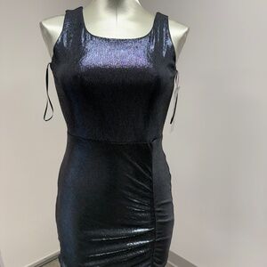 NWT BD Junior Side Ruched Titanium Dress Style 384